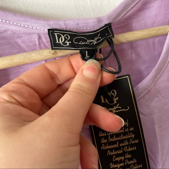 3/20$ DG2 purple short sleeve workout top - Picture 4 of 6